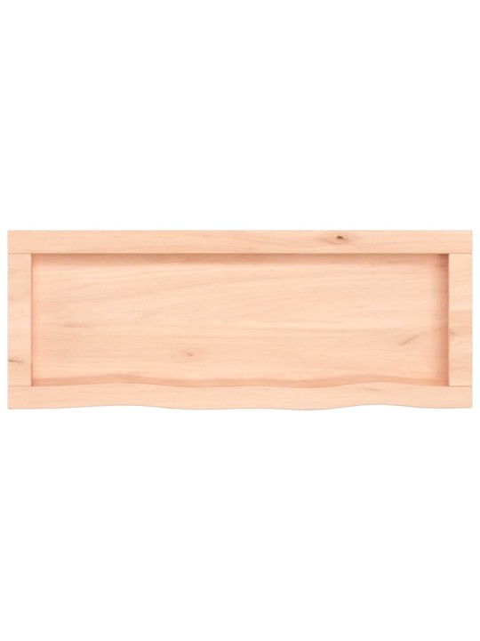 Sienas plaukts, 80x30x(2-6) cm, neapstrādāts ozola masīvkoks