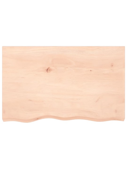 Sienas plaukts, 80x50x(2-4) cm, neapstrādāts ozola masīvkoks