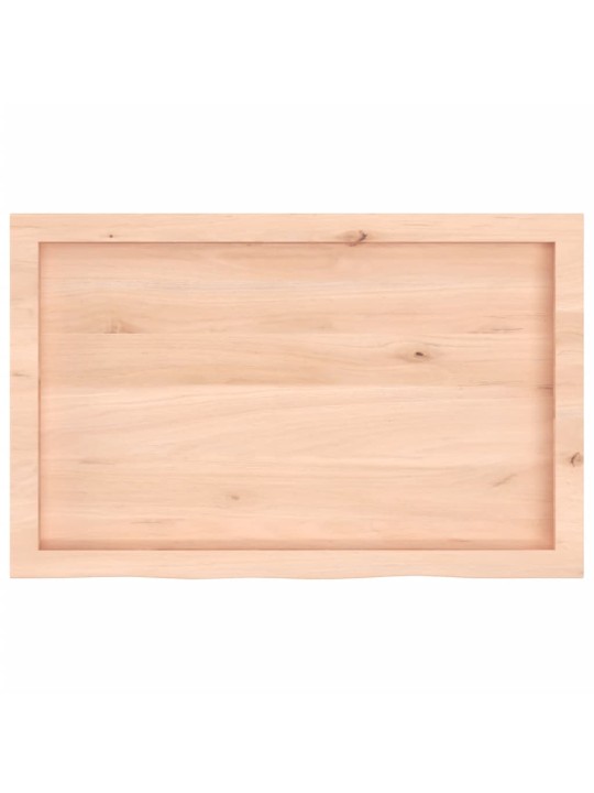 Sienas plaukts, 80x50x(2-6) cm, neapstrādāts ozola masīvkoks