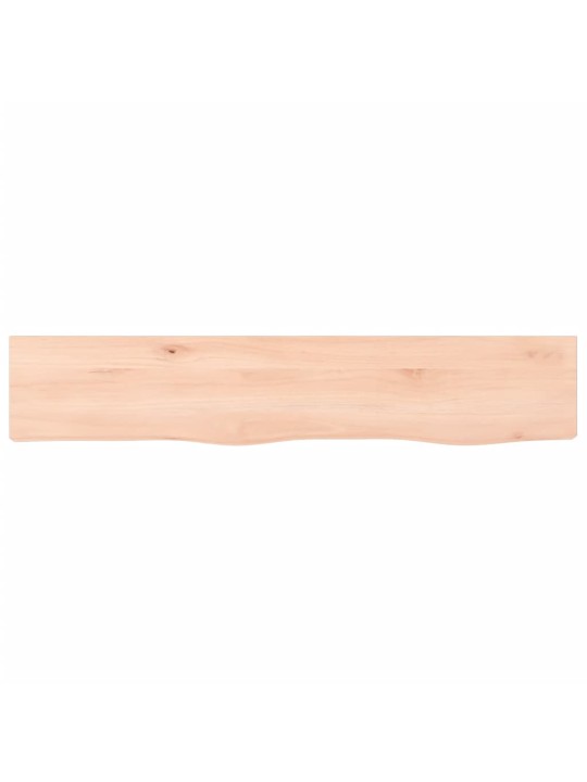 Sienas plaukts, 100x20x6 cm, neapstrādāts ozola masīvkoks