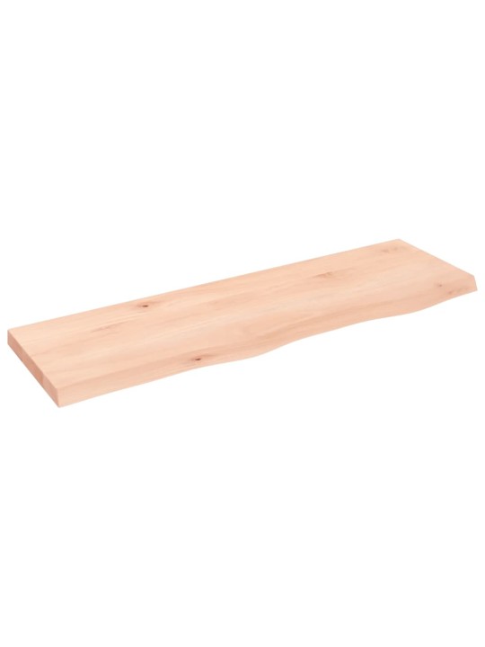 Sienas plaukts, 100x30x(2-4) cm, neapstrādāts ozola masīvkoks