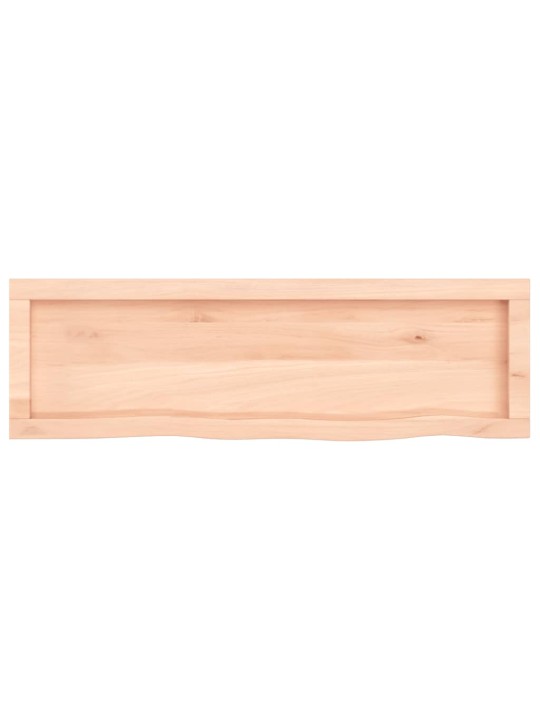 Sienas plaukts, 100x30x(2-4) cm, neapstrādāts ozola masīvkoks