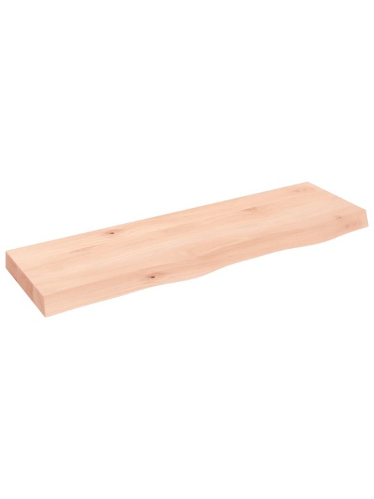 Sienas plaukts, 100x30x(2-6) cm, neapstrādāts ozola masīvkoks