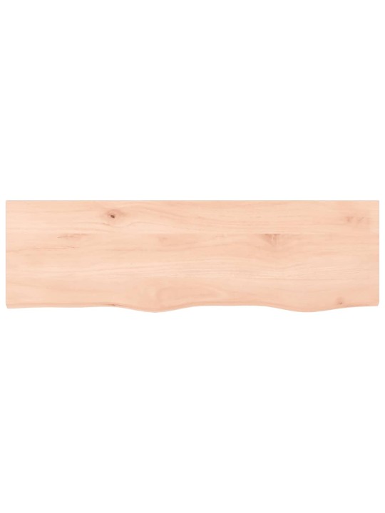 Sienas plaukts, 100x30x(2-6) cm, neapstrādāts ozola masīvkoks