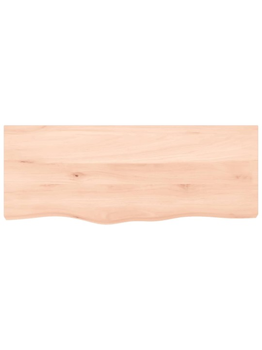 Sienas plaukts, 100x40x(2-4) cm, neapstrādāts ozola masīvkoks