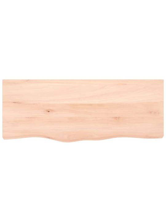 Sienas plaukts, 100x40x(2-6) cm, neapstrādāts ozola masīvkoks