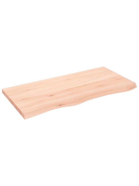 Sienas plaukts, 100x50x(2-4) cm, neapstrādāts ozola masīvkoks
