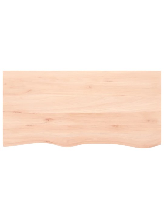 Sienas plaukts, 100x50x(2-6) cm, neapstrādāts ozola masīvkoks