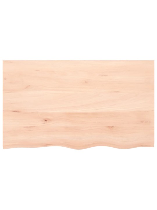 Sienas plaukts, 100x60x(2-6) cm, neapstrādāts ozola masīvkoks