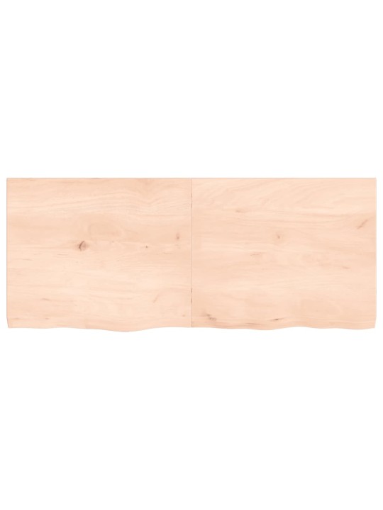 Sienas plaukts, 120x50x(2-4) cm, neapstrādāts ozola masīvkoks