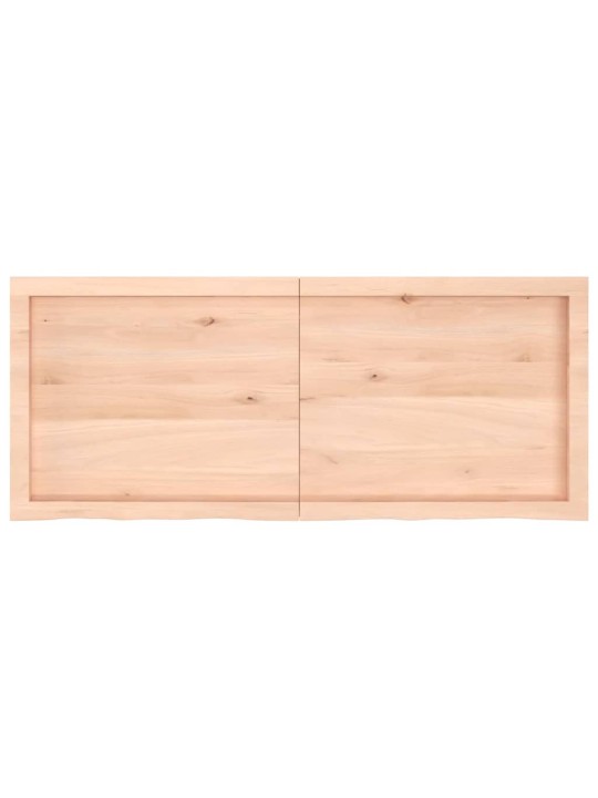 Sienas plaukts, 120x50x(2-4) cm, neapstrādāts ozola masīvkoks
