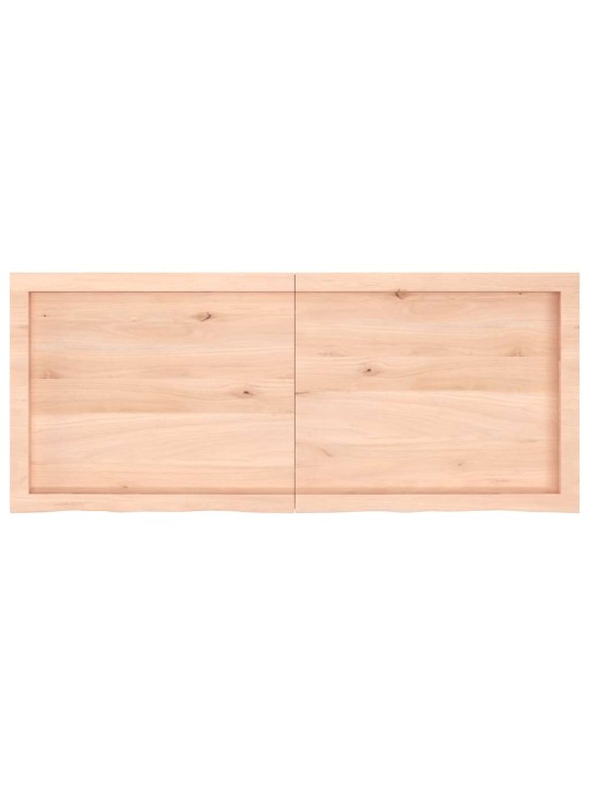 Sienas plaukts, 120x50x(2-6) cm, neapstrādāts ozola masīvkoks