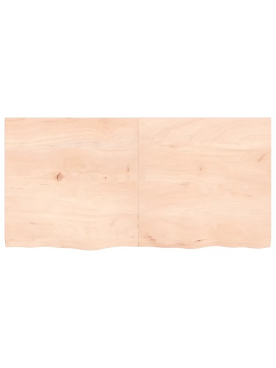 Sienas plaukts, 120x60x(2-4) cm, neapstrādāts ozola masīvkoks