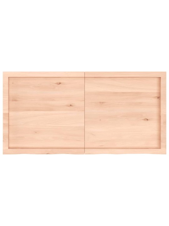 Sienas plaukts, 120x60x(2-4) cm, neapstrādāts ozola masīvkoks