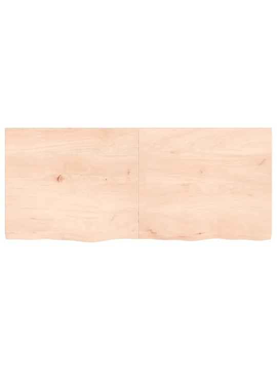 Sienas plaukts, 140x80x(2-4) cm, neapstrādāts ozola masīvkoks