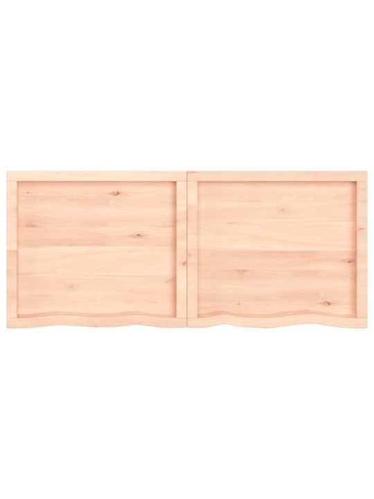 Sienas plaukts, 140x80x(2-4) cm, neapstrādāts ozola masīvkoks