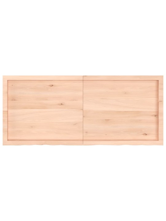 Sienas plaukts, 140x60x(2-6) cm, neapstrādāts ozola masīvkoks