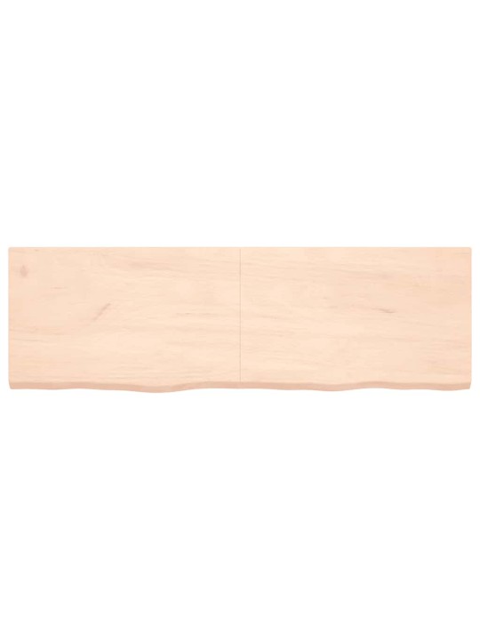 Sienas plaukts, 160x50x(2-4) cm, neapstrādāts ozola masīvkoks