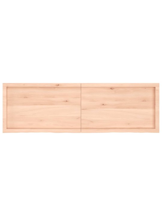 Sienas plaukts, 160x50x(2-4) cm, neapstrādāts ozola masīvkoks