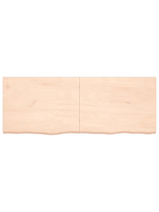 Sienas plaukts, 160x60x(2-4) cm, neapstrādāts ozola masīvkoks