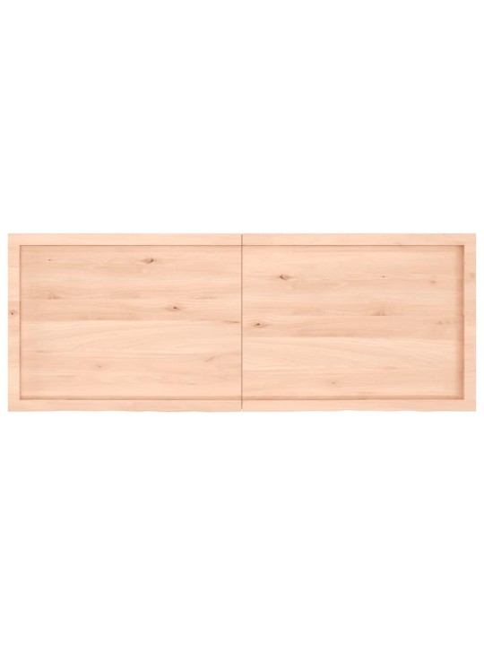 Sienas plaukts, 160x60x(2-6) cm, neapstrādāts ozola masīvkoks