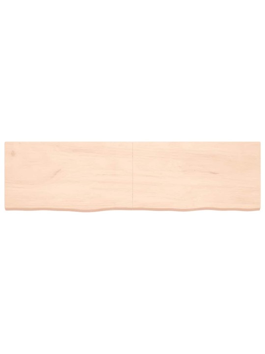 Sienas plaukts, 180x50x(2-4) cm, neapstrādāts ozola masīvkoks