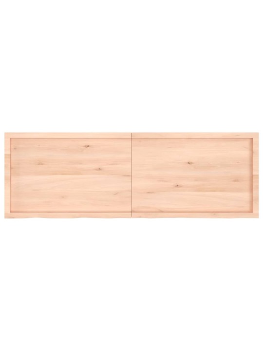 Sienas plaukts, 180x60x(2-6) cm, neapstrādāts ozola masīvkoks