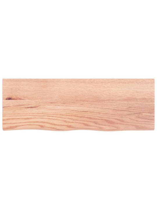 Sienas plaukts, gaiši brūns, 80x30x(2-4) cm, ozola masīvkoks
