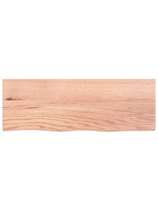 Sienas plaukts, gaiši brūns, 80x30x(2-6) cm, ozola masīvkoks
