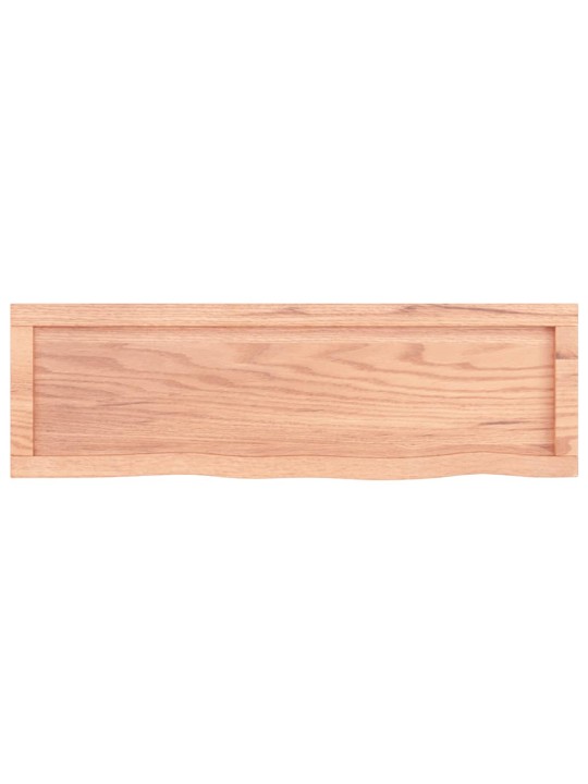 Sienas plaukts, gaiši brūns, 100x30x(2-4) cm, ozola masīvkoks
