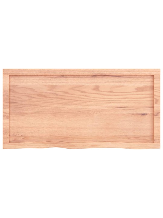 Sienas plaukts, gaiši brūns, 100x50x(2-4) cm, ozola masīvkoks