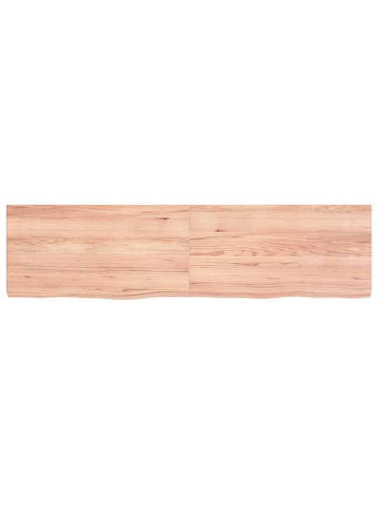 Sienas plaukts, gaiši brūns, 120x30x(2-4) cm, ozola masīvkoks