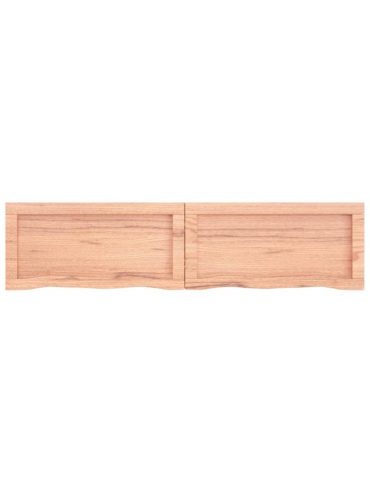 Sienas plaukts, gaiši brūns, 120x30x(2-4) cm, ozola masīvkoks