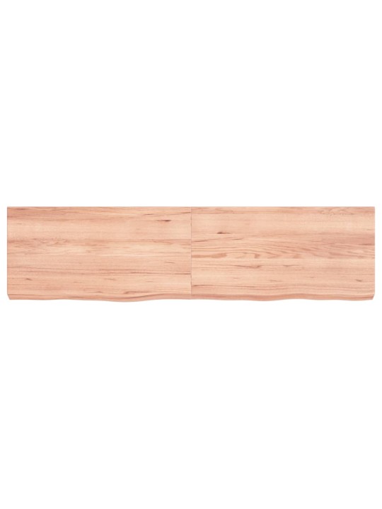 Sienas plaukts, gaiši brūns, 120x30x(2-6) cm, ozola masīvkoks