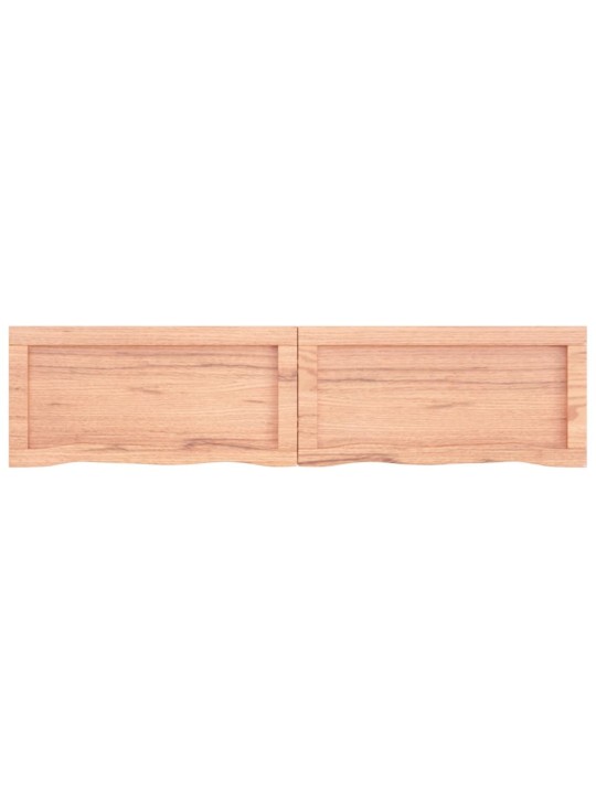 Sienas plaukts, gaiši brūns, 120x30x(2-6) cm, ozola masīvkoks