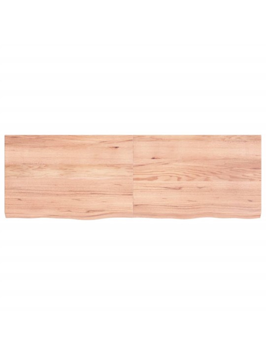 Sienas plaukts, gaiši brūns, 120x40x(2-4) cm, ozola masīvkoks