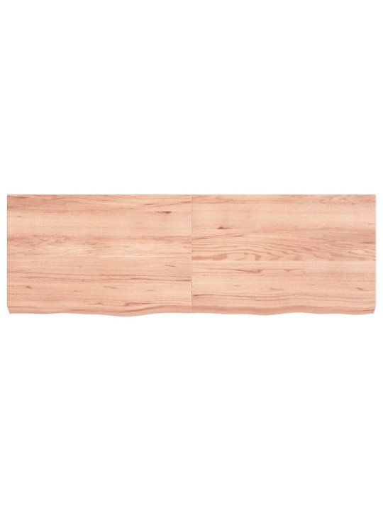 Sienas plaukts, gaiši brūns, 120x40x(2-6) cm, ozola masīvkoks