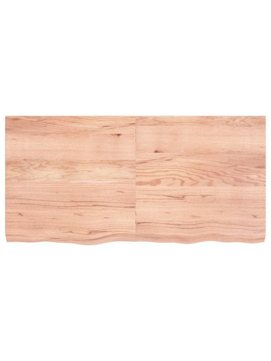 Sienas plaukts, gaiši brūns, 120x60x(2-6) cm, ozola masīvkoks