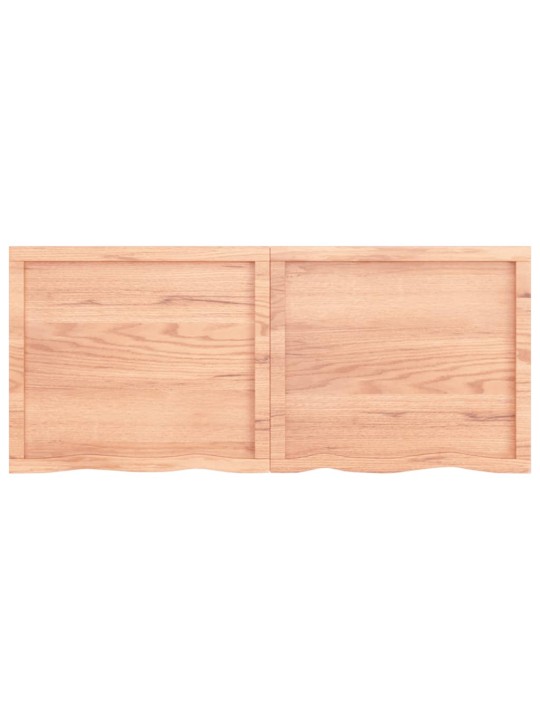Sienas plaukts, gaiši brūns, 140x60x(2-6) cm, ozola masīvkoks