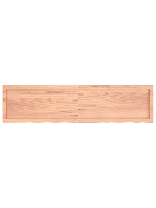 Sienas plaukts, gaiši brūns, 160x40x(2-6) cm, ozola masīvkoks