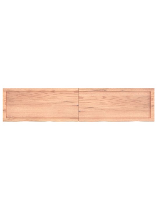 Sienas plaukts, gaiši brūns, 180x40x(2-6) cm, ozola masīvkoks