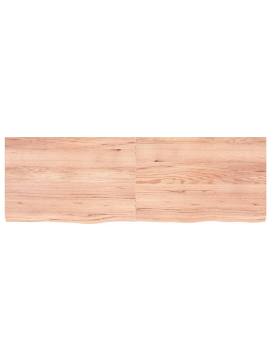 Sienas plaukts, gaiši brūns, 180x60x(2-6) cm, ozola masīvkoks