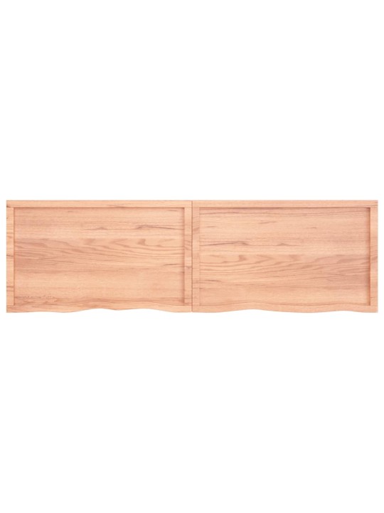 Sienas plaukts, gaiši brūns, 200x60x(2-4) cm, ozola masīvkoks