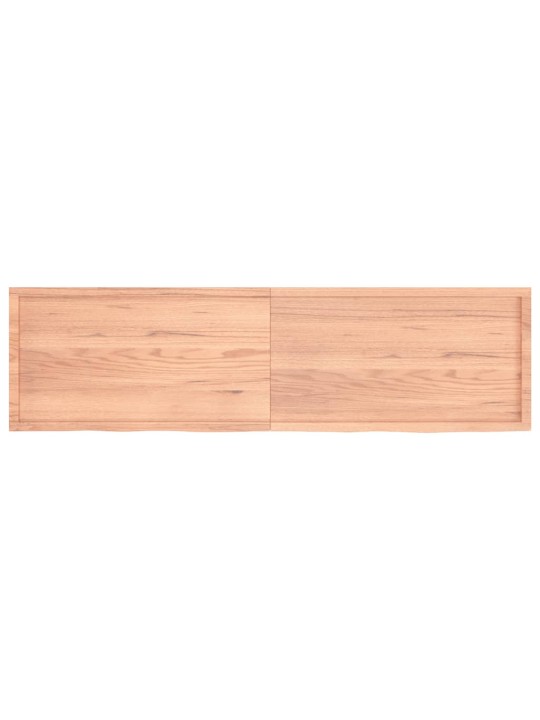 Sienas plaukts, gaiši brūns, 220x60x(2-6) cm, ozola masīvkoks