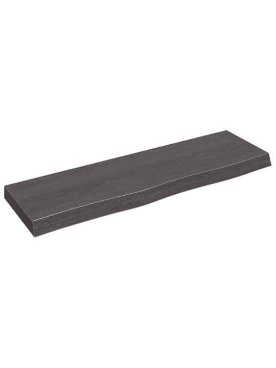 Sienas plaukts, tumši brūns, 100x30x(2-6) cm, ozola masīvkoks