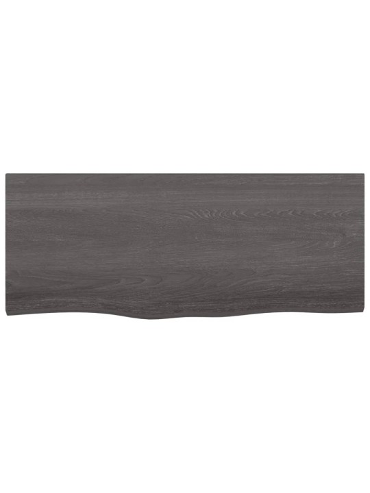 Sienas plaukts, tumši brūns, 100x40x(2-4) cm, ozola masīvkoks