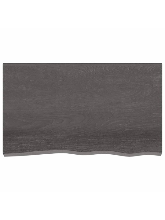 Sienas plaukts, tumši brūns, 100x60x(2-4) cm, ozola masīvkoks