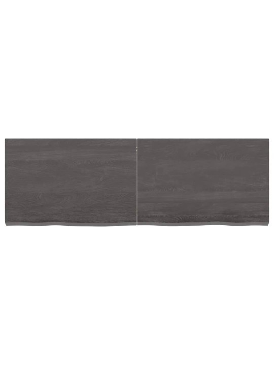 Sienas plaukts, tumši brūns, 120x40x(2-4) cm, ozola masīvkoks