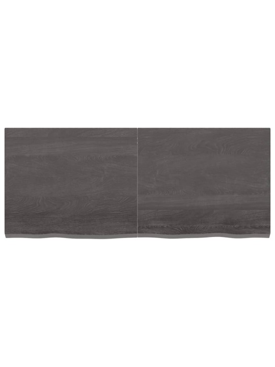 Sienas plaukts, tumši brūns, 120x50x(2-4) cm, ozola masīvkoks