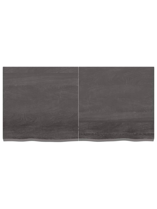 Sienas plaukts, tumši brūns, 120x60x(2-4) cm, ozola masīvkoks
